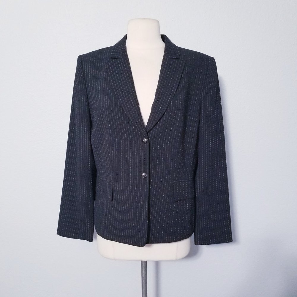 Tahari Black Career Glam Jacket Blazer